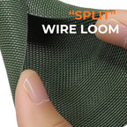 HOLED 5/16 inch Split Braided Cable Management Sleeve for USB Cable Power Cord Audio Video Cable, Wire Loom Cord Protector from Cat Dog Chewing (Dark Green, 25FT)