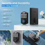 KNOBWELL Fingerprint Door Lock, Smart Keypad Deadbolt, Keyless Entry Lock for Front Door - Auto Lock - Easy Installation - Matte Black