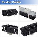 68289802AA Master Power Window Switch Front Left Driver Side Fits for 2016-2023 Dodge Durango 2016-2021 Grand Cherokee Replace 68289802AB, 68319802AA
