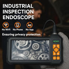 49.2 Feet Inspection Endoscope Camera with Light, 1080P HD Borescope Camera with Light, 4.3" IPS Screen, IP67 Waterproof Sewer Borescope, 49.2Ft Semi-Rigid Cord Drain Pipe Endoscope Cool Gadgets Tool