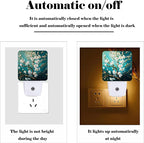 FSHVQKD Blossoming Almond Tree Night Light,Plug-in Nightlights Auto Sensor Night Lamp Dusk to Dawn Lamp Home Decor for Nursery Children Girls Boys
