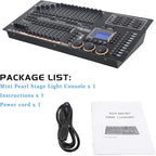 Professional DMX512 Stage Lighting Controller, Mini Pearl Stage Light Console,1024 Channels, 96 Fixtures, 60 Scenes, USB R20 Compatible