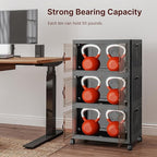 Extra Large Stackable Storage Bins with Lids & Wheels, 330QT-55QT/14GAL*6Pack Foldable Collapsible Closet Organizers Dark Storage Cabinet with Doors for Bedroom Dorm