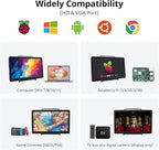 ELECROW 10.1 Inch Portable Monitor - IPS Capacitive Touchscreen Monitor with HD VGA Port，1920x1080P LCD Display Built-in Dual Speakers Touch Sceen for Raspberry Pi 5/4/3, PS Xbox, Windows 11/10/8/7
