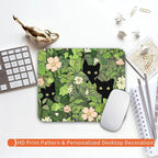 Armanza Square Mouse Pad Cute Cats,Personalized Premium-Textured Custom Mouse Mat Design,Washable Mousepad Lycra Cloth,Non-Slip Rubber Base Computer Mouse Pads for Wireless Mouse