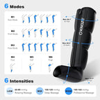 KNQZE Air Compression Recovery System, Foot and Full Leg Recovery Boots with Dynamic Pressure for Fast Therapy, Professional Device for Circulation and Pain Relief
