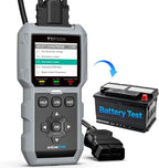 TOPDON AL500B OBD2 Scanner Battery Tester 2 in 1 Code Reader, Full OBDII Diagnosis, 12V Battery Tests & 12V/24V Cranking Tests, Charging Tests, Scan Tool, Car Diagnostic Tool for All OBDII Cars