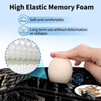 YIWEI Ergonomic Mouse Pad with Wrist Rest - Comfortable Office Mousepad with Memory Foam Wrist Support for Carpal Tunnel Relief, Mouse Pads with Non-Slip Base for Gaming and Home (Moon)