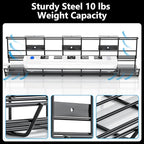 2 Pack DELAMU Under Desk Cable Management Tray, Metal Cord Cable Organizer for Desk, Easy Install Pre-drilled Wire Management Wire Organizer for Office & Home