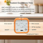 FCXJTU Rotating Pomodoro Cube Visual Timer 5, 25, 10 50 Minutes Preset, Rechargeable Desk Productivity Flip Timer w/Silicone Cover Custom Countdown, Silent Mode for ADHD, Study, Work, School(Blue)
