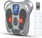 Creliver EMS Foot Massager for Neuropathy & Pain Relief, Electric Foot Circulation Stimulator for Legs & Feet, TENS Unit Muscle Stimulator for Plantar Fasciitis & Physical Therapy with 8 Pads