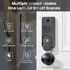 Fingerprint Door Lock, Biquole Keyless Entry Door Lock, Smart Lock with App Control, Electronic Keypad Deadbolt, Auto & One Touch Lock | Digital Smart Door Locks | Easy Installation | IP54 Waterproof