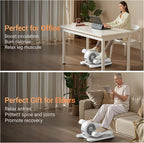 Under Desk Elliptical Machine, Electric Seated Pedal Exerciser, Min Leg Exerciser with Remoter, 12 Level Speeds, Forward & Reverse Direction, Manual & Auto Mode for Home Office