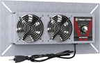 Abestorm Crawlspace Ventilation Fan with Humidistat, Basement Vent Fans with Dehumidistat & Freeze Protection Thermostat, Dual Air Vent Fan for Basement/Kitchen (220 CFM Airflow)