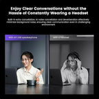 NEARITY A11 Conference Speaker and Microphone, 4 Mics USB Speakerphone with AI Noise Cancelling, 13ft Audio Pickup, Plug and Play Computer Speaker with Mic for Work/Online Conferencing/Home Office