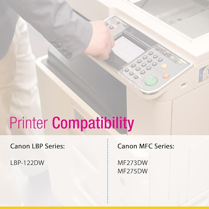 CS Replacement Compatible with Canon MF275DW Toner Cartridge 5645C001 to use with LBP-122DW MF273DW MF275DW (Black, 2-Pack)