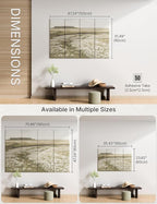 Wall Art Acoustic Panels,47''X31''Sound Absorbing Panels-8-Pack with 50 Adhesive Tabs, Panels for Living Room and Recording Studio, Offices-A Vast Summer Landscape