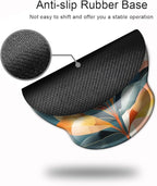 Ergonomic Mouse Pad with Wrist Support,Mouse Pad with Wrist Rest,Relieve Wrist Pain Mousepad Non-Slip Rubber Base,Mouse Pads for Desk,Computers,Laptop,Office,Home,Accessories Aesthetic Art