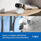 Tapo 2K 3MP Pan/Tilt Indoor/Outdoor Security Camera - Free Person/Baby Cry Detect & Motion Track, 360° View, Color Night Vision, SD/Cloud Storage, Works w/Alexa & Google Home HybridCam 360