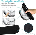 LIMKRIAN Japanese Ergonomic Mouse Pad Large Desk Mat Set, XXL Anime Mousepad with Wrist Rest, Wrist Support Gaming Keyboard Mat Cup Coaster Set, Japanese Style Office Desk Accessories Decor