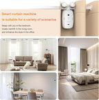 Automatic Curtain Opener - Gifts for Women and Men,Electric Curtain with Remote Smart Curtain Opener Electronic for Roman Rails
