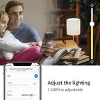 Minoston 800 Series Z-Wave Plug Dimmer Smart Plug-in Outlet, Built-in Repeater Range Extender, Z-Wave Hub Required, Compatible with Alexa, SmartThings, Z-BOX, Home Assistant (MP31ZD)