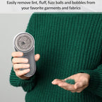 Ferrochef 10 Pack Fabric Shaver and Lint Remover,Sweater Defuzzer with 20 Replaceable Blades,Fuzz Remover Furniture Sweater Shavers to Remove Pilling, Battery Operated, Gray