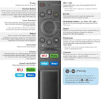 BN59-01385A Voice Remote for Samsung-Frame-TV-Remote, for Samsung Smart TV UHD OLED QNED with Voice Function
