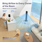 LEVOIT Classic 42-inch Tower Fan for Home, 1472 CFM Powerful Fan, 22dB Quiet as You Sleep, 90° L&R Oscillation, 60° U&D Airflow, 12H Timer, 5-Speed and 4 Modes with Temperature Sensor, Remote Control
