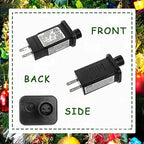 SIGANDG 12V 15W LED Transformer Replacement Class 2 Power LED Controller with 8 Modes Supply for Christmas String Light Inflatable Decorations IP44 Waterproof Low Voltage Transformer(2 Pcs)