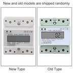 ANKROYU DDS546 Single Phase Energy Meter, Rail Digital Electric Consumption Meter, Anti Impact Residential Energy Meter for Energy Consumption Measurement
