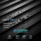 Art3d 6-Pack Slat Design 3D Wall Panels for Interior Wall Decor, 2x4 FT PVC Decorative Drop Ceiling Tiles - Black