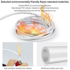 20 Gauge 4 Conductor Electrical Wire, 32.8 FT Low Voltage 20/4 Tinned Copper Stranded 4 Wire Cable, 20 AWG White Flexible Extension Power Cord for Automotive, LED Lamp, Outdoor Landscape Lighting Etc