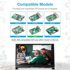 Hosyond 7 Inch Touchscreen IPS DSI Display Compatible with Raspberry Pi 5/4/3, 800x480 Pixel Capacitive Screen MIPI Driver-Free Interface