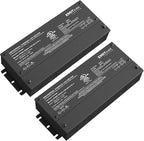 EMITEVER Dimmable Led Driver, 2 Packs 120W AC 110V-277V to DC 24V Transformer, 5-in-1 Dimming: ELV/MLV/TRIAC / 0-10V / 1-10V / 10V PWM/Potentiometer, Waterproof IP67 and UL Listed