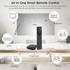 SofaBaton X1S Universal Remote with Hub and App, All in One Smart Universal Remote Control with Customize Activities, Control Up to 60 IR/Bluetooth/WiFi Devices