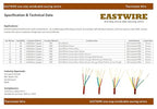 Eastwire 18/5 250ft Thermostat Wire- Brown - Solid Copper 18 Gauge, 5 Conductors - CL2 (ETL Listed) - Residential, Commercial and Industrial Rated (18/5, 250ft)