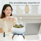 Essential Oil Diffuser 250ML,Jellyfish Diffuser Air Humidifiers Sound Pickup Ultrasonic Aromatherapy Diffuser Remote Control 7 Color Lights for Home Bedroom Office Hotel(White)