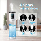 8L/2.1Gal Humidifiers for Bedroom Large Room with Clear Tank, 7-Color Light, 36dB Ultrasonic Cool Mist Humidifiers with Humidistat, Essential Oil Tray Top Fill Humidifier for Home Bedroom Office
