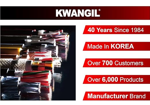 KWANGIL 10C 22AWG AMSB Shielded Cable Wire (UL2464) - Highly Flexible Str TC, PVC Ins, OS+TC BRD, PVC JKT for CNC Machine, Stepper Motor, VFD Spindle (Matte Black 50FT)