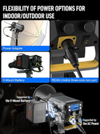 Video Light, COLBOR CL220R RGB 250W Max Continuous Lighting 2700-6500K CRI97+ 31,400Lux@3.3ft COB Studio Light with Bowens Mount APP 13 Light Effects for Film Live, Video-Light-Studio-LED-Photography