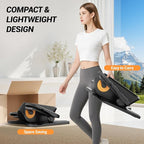 Under Desk Elliptical Machine, Electric Seated Pedal Exerciser, Min Leg Exerciser with Remoter, 12 Level Speeds, Forward & Reverse Direction, Manual & Auto Mode for Home Office