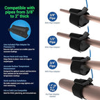SafeSense TempTouch WiFi Pipe Clamp Temperature & Humidity Sensor – Smart Thermometer for Plumbing, HVAC, Ambient Monitoring – App-Controlled Wireless Temp Sensor with Velcro Pipe Strap