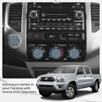 4 Pack - 2nd Gen Tacoma Accessories AC Knob Upgrade - 2005,2006,2007,2008,2009,2010,2011,2012,2013,2014,2015 Tacoma Climate Control Dial Mods Set - for Toyota Interior Replacement Kit