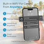 ULTRALOQ Bolt NFC Smart Deadbolt Lock for Front Door, Tap to Unlock with Apple Home Key and Android NFC Built-in Wi-Fi, App Control, Auto-Lock, Works with HomeKit, Alexa, Dual Battery, BHMA Certified