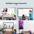 TouchWo 86" Touchscreen Monitor Smart Board, 4K Interactive Presentation Electronic Whiteboard with Android 13, Digital Signage Display for Office, Classroom,RAM 4GB+ ROM 32GB