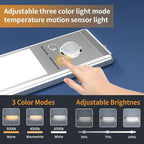Under Cabinet Lights,76 LED Operated Motion Sensor Light Indoor,1500mAh USB Rechargeable Closet Lights, 6 Pack Magnetic Dimmable Closet Lights，Wireless Under Counter Lights for Kitchen, Stairs.