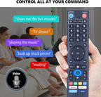 Voice Remote Control Compatible with vSeeBox V1 Pro, V2 Pro, V3 Pro, V3 Plus, V1 Max, Elite, Max, V5 Pro – Universal Replacement with Voice Function, Easy Pairing for vSeeBox Boxes