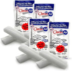 BioStrike Ceiling Fan Air Filter - Attachable Blade Cleaners - Easy-Install Air Cleaners for 3-5 Blade Fans - Made in USA (4 Pack, 8 Blade Filters Total)