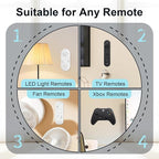 Vaszu Magnetic Remote Control Holder Self-Adhesive Wall Mount, 6 Pack Upgraded Silicone Organizer Storage Wall Holder for Home Office TV, Fan and Air Conditioner Remote Control Black